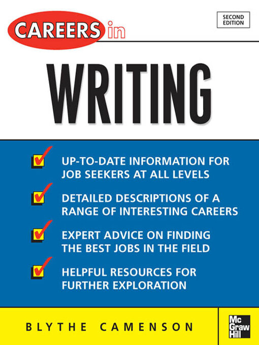 Title details for Careers in Writing by Blythe Camenson - Wait list